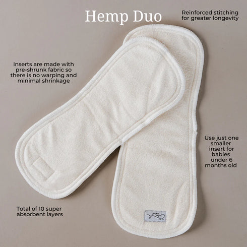 SECOND HAND | Cloth Bums Bamboo & Hemp Duo Insert Set